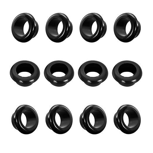Qrity 20 PCS Rubber Grommets Cable Railing, Car Grommet, Cable Railing Protective Sleeves for Metal Posts, ID 14mm Mount Dia 17mm