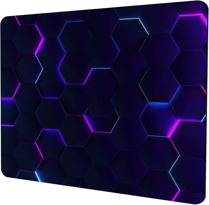 Purple Abstract Art Mouse Pad Personalized Design Computer Laptop Non-Slip Rubber Mouse Pad 9.5x7.9 Inch
