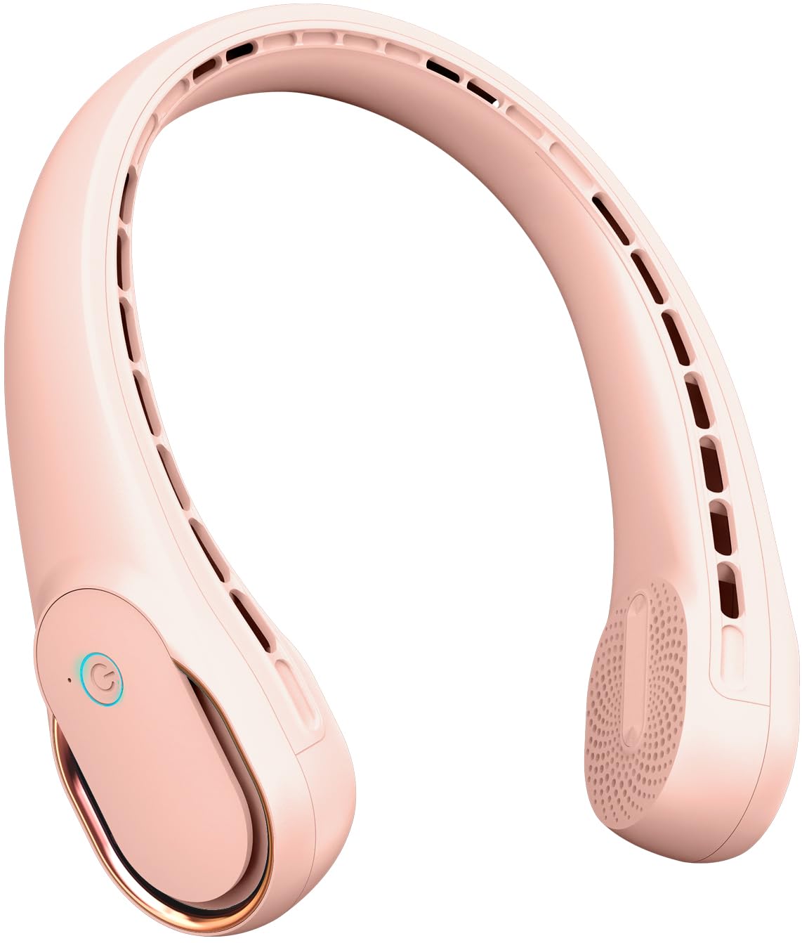 FrSara Neck Fan, Portable Personal Fan Strong Wind, 4000mAh, Air Volume,360° Cooling, No Hair Twisting, Air Volume On 2 Sides, Non-Slip, Quick Charge, Long Use Time, Gift for Women, Men, Birthday