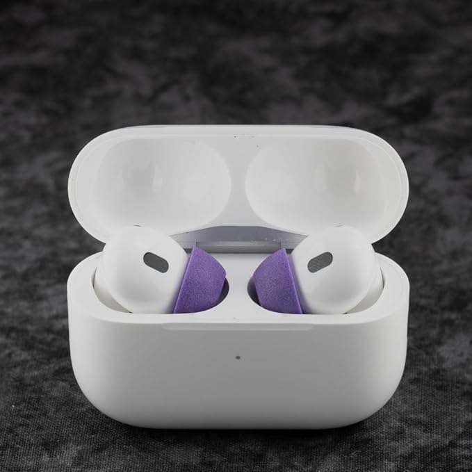 Comply TrueGrip MAX | Premium Memory Foam Replacement Earbud Tips for Apple AirPods Pro 1 & 2 | Long Lasting Comfort, MAX Durability, Secure Fit, Superior Noise Isolation| Purple (Small) (1 Pair)