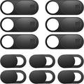 Laptop Camera Cover Slide, 12 Pack Webcam Cover, Phone Camera Cover, Ultra-Thin Computer Slide - Fits Most Laptop, Desktop, PC, Tablet, Smartphone to Protect Your Privacy and Security