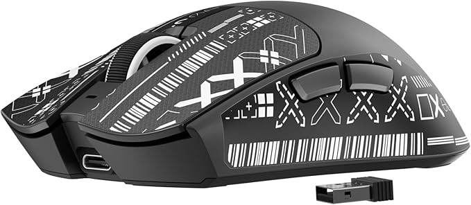 S9 Pro Wireless Gaming Mouse, 59G Ergonomic Computer Mouse, Triple Modes, 8K Polling, 26K DPI, PAW3395 Optical Sensor, Kailh Switch, 250h Battery Life, Programmable for PC/Win/Mac(Black)