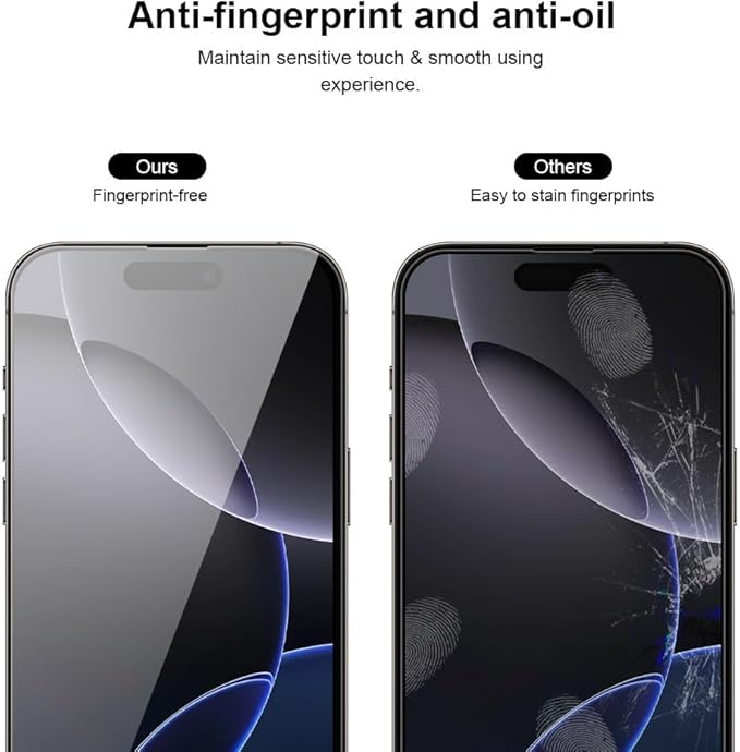 2 pack Full 9H+ Military Grade Glass Screen Protector for iPhone 16 Plus + 2 pack Camera Lens Protector with easy Installation Frame Case Friendly Shatterproof Tempered Glass 9H+ Hardness HD Clear Anti-Scratch Glass Full Edge Coverage (6.7) 16 Plus