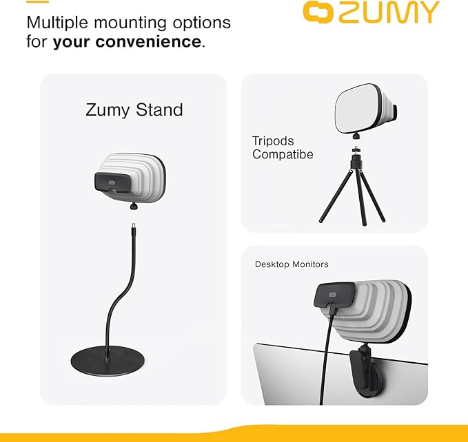 Softbox Video Conference Lighting for Video Recording - Portable USB LED Video Light, 4 Soft Light Levels, Laptop & Computer Video Lighting, Camera Webcam Streaming Selfie Light for Zoom Meetings