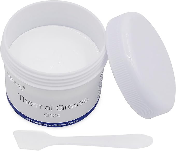 G104 200g Thermal Conductive Paste, Silicone Thermal Compound Grease, Heatsink Paste for CPU Radiator Coolers LED Printer Chipset Cooling