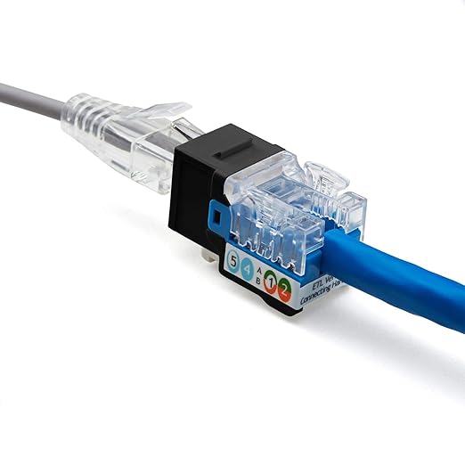 trueCABLE Cat6A Keystone Jack, Unshielded (UTP), 90 Degree Punch-Down, PoE++ (4PPoE), UL Listed, ETL Verified, ANSI/TIA Certified, Modular RJ45 Female, Black, 12 Pack