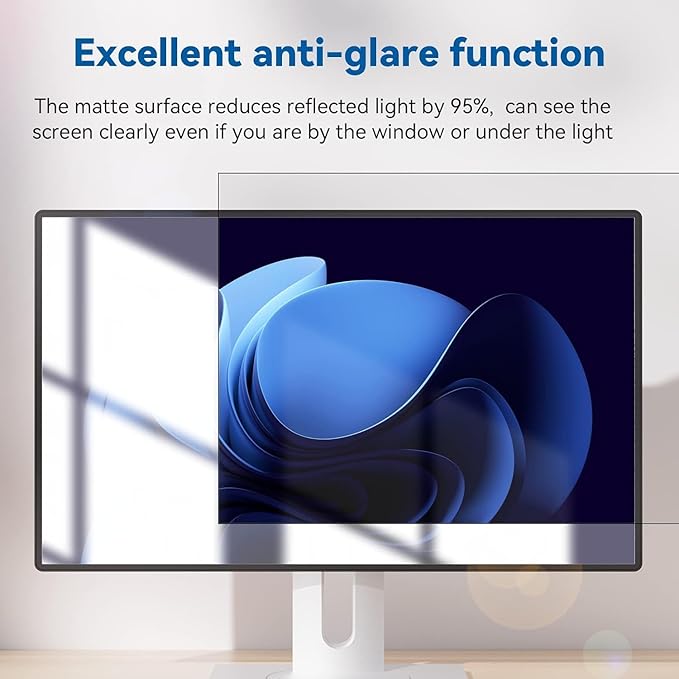 IPROKKO [2-Pack] 25 Inch Computer Privacy Screen Filter for 16:9 Widescreen Monitor, Removable 25in Anti Blue Light Glare Privacy Shield, Anti Spy Security Protector for Hp Dell Asus Acer Samsung