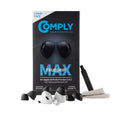 Comply TrueGrip MAX Premium Memory Foam Replacement Ear Tips, Black (Large)