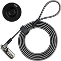 I3C Laptop Cable Lock 4 Digital Combination Lock Security Computer Cable Lock Anti Theft Combination Lock Compatible for Tablet Laptop (1 Pack)