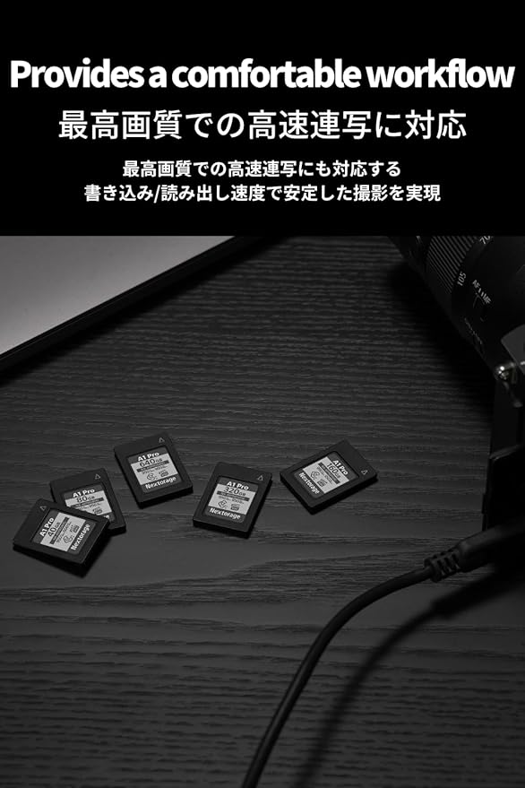 Nextorage Japan CFexpress Type A Card NX-A1PRO 640GB VPG 400 Urtla Fast Read 950MB/s Write 950MB/s