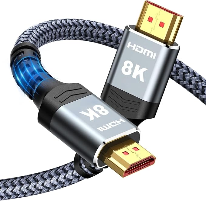 Highwings 8K@60 Long HDMI Cable 13.12FT/400cm, 48Gbps 2.1 High Speed Gaming HDMI Cord 4K120 144Hz RTX 3090 eARC HDCP 2.2&2.3 Compatible for PS5, SoundBar, AVR, UHD TV