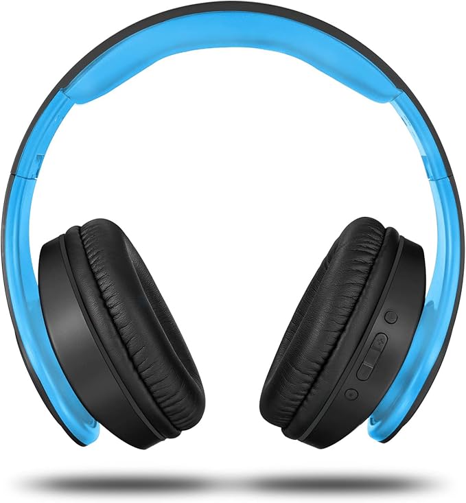 TUINYO Wireless Bluetooth Headphones - Over Ear Headset with 40H Playtime, Deep Bass, Memory-Protein Earmuffs, Mic & Wired Mode - Compatible with PC, Cell Phones & TV | Model