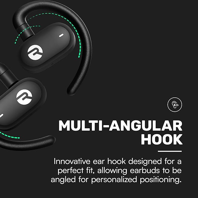 Raycon Everyday Open Earbuds – True Wireless Open Ear Bluetooth Headphones, Hook Design, IPX5 Water Resistant, 40 Hours of Battery Life (Blue)
