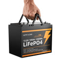 Group 24 LiFePO4 Battery 12V 100Ah, Lightweight 21.9lb Lithium Battery with 100A BMS, 4S4P Expandable, Up to 15,000 Cycles, Ideal for RV, Marine, Solar, Off-Grid, Trolling Motor, DIY Power