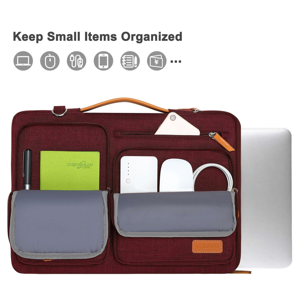MOSISO 360 Protective Laptop Shoulder Bag, 15-15.6 inch Computer Bags