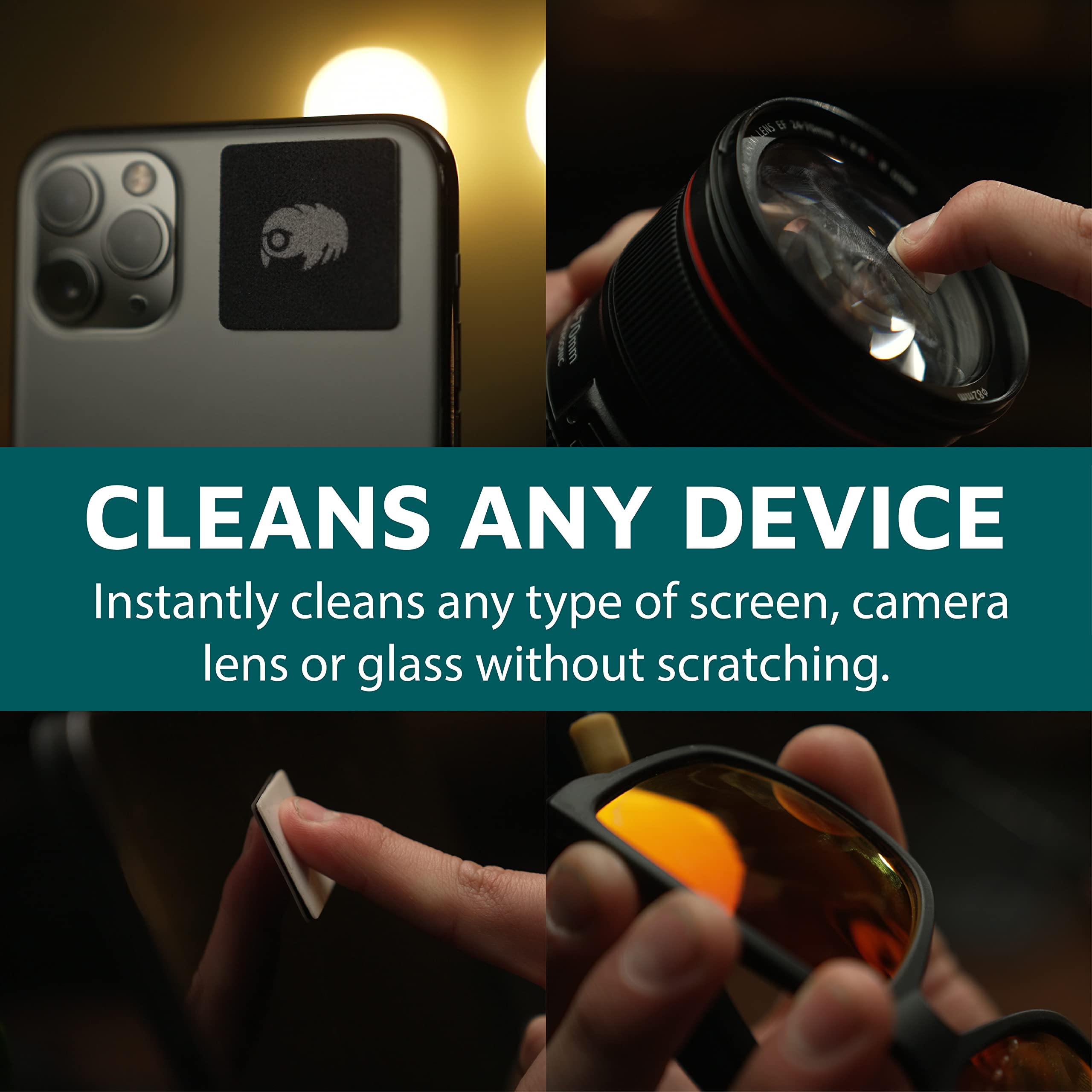 KUVRD Waterbear - Electronic Screen Cleaner Pads, Single Pad Set