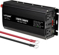 LVYUAN 1500W Power Inverter 24V to 110V DC to AC with 2 US Sockets, LED Display, USB Ports for Home, Truck, Outdoor, Camping