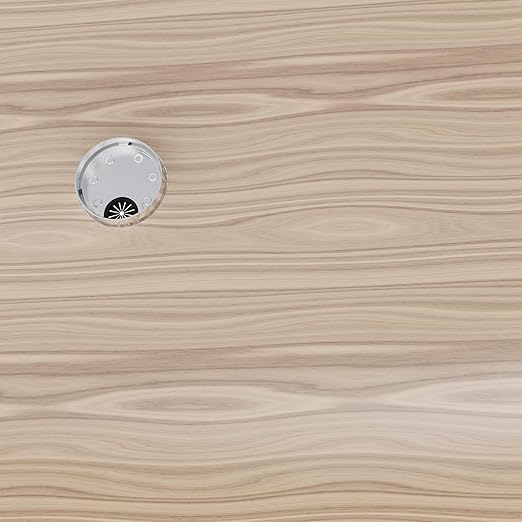 Desk Grommet 3-1/8 Inch 80mm, Zinc Alloy Computer Desk Wire Hole Cover, Office Desktop Cord Cable Hole Metal Ring, Brushed Silver