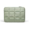 U Brands Nylon Puffer Zipping Medium Laptop Sleeve, 9.75" x 13", Computer Accessories, Laptop Bag for MacBook Pro, MacBook Air, Chromebook, HP Computer, Matcha Green
