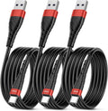 OIITH USB C Cable, USB A to USB C 3A Fast Charging (10FT 3Pack) Phone USB Type-C Charge Cable Android Charge Cord USB C Charger Cable for iPhone 15 Plus/Pro/Pro Max/Samsung/Pad/Laptop/LG/-Red