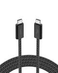 Belkin USB C to USB C Cable, 6.6ft, 60W - Type C Charger, iPhone Charger Cord, Soft, Braided, Flexible for iPhone 16, Galaxy S25, Pixel 9, Airpods, iPad Pro, Tablet & More, Travel Essentials - Black