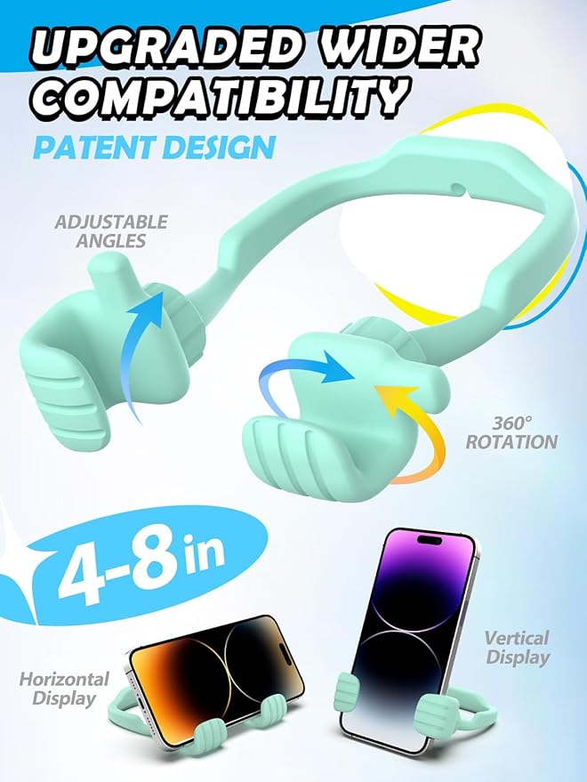 Back to School Supplies Gifts for Boys Girls Cell Phone Stand: Thumbs Up Lazy Phone Holder Birthday Gift for Teens Adults Kids Men Women Teenage Dad Mom Husband Wife Christmas Stocking Stuffers