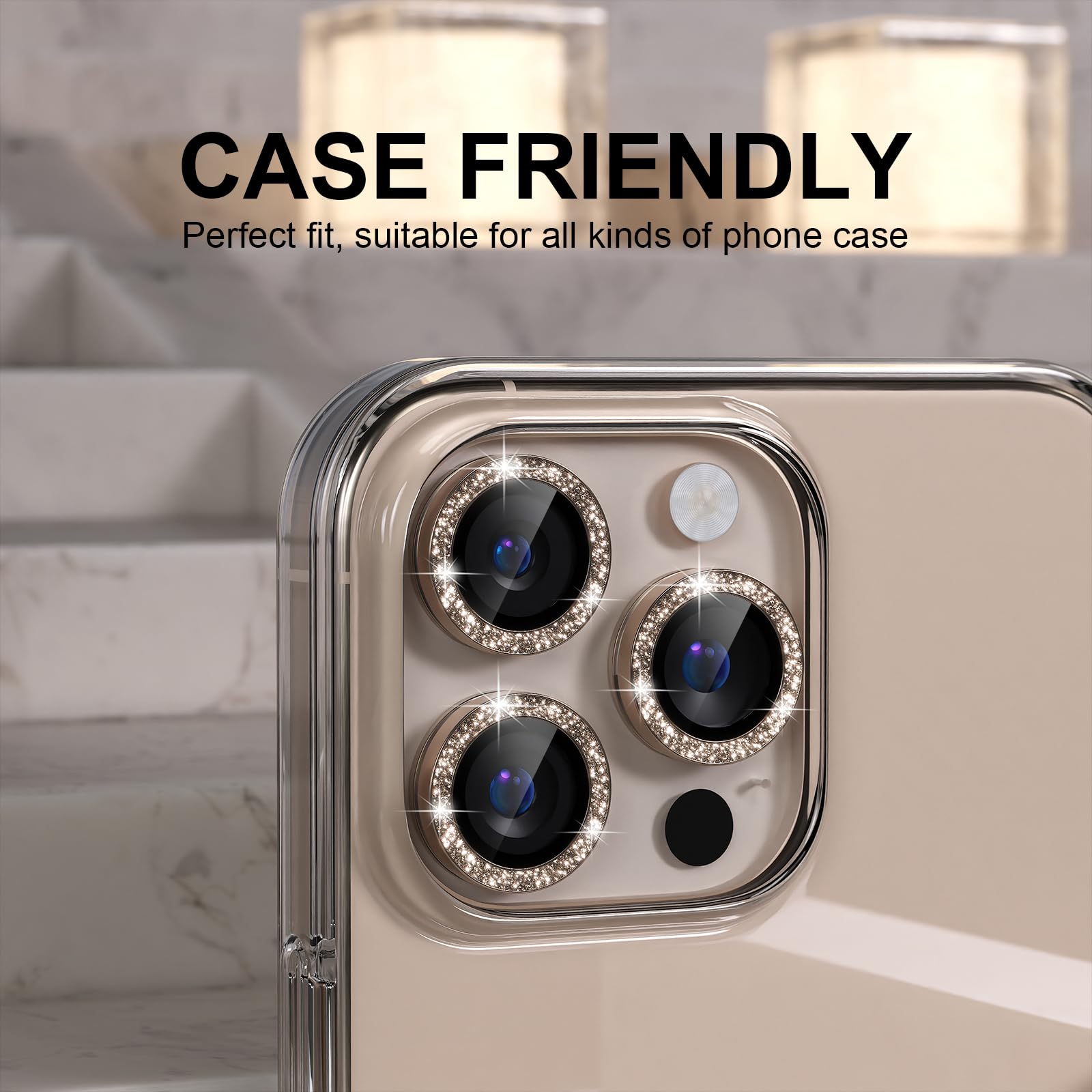 Choiche for iPhone 16 Pro/iPhone 16 Pro Max Camera Lens Protector