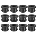 PATIKIL 15mm / 9/16 Inch Drill Hole,7/16 Inch ID Rubber Grommets, 12Pcs Top Hat Grommet for Wiring Eyelet Ring Gasket Automotive Firewall Cable Hole Plugs Wires Protection, Black
