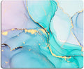 Mouse Pad, Cyan Blue Marble Mouse Pad, Washable Square Cloth Mousepad for Office Laptop, Non-Slip Rubber Base for Wireless Mouse for Computer Desk