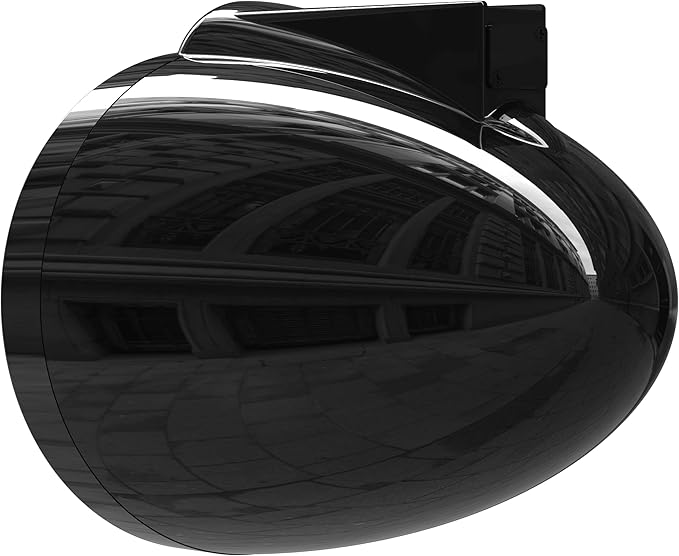 wet sounds Rev 8 Black V2 Revolution Series 8" Black Tower Speakers w/Silver Aluminum Fixed Clamp