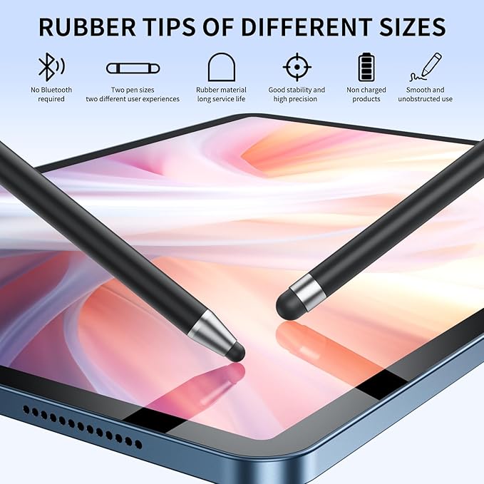 Stylus (10Pcs), Stylus Pen for Touchscreen, High Precision and Sensitivity Stylus Pen for iPad/iPhone/Samsung/Android Smartphone and Tablets, Compatible with All Capacitive Touch Screen (Blue)