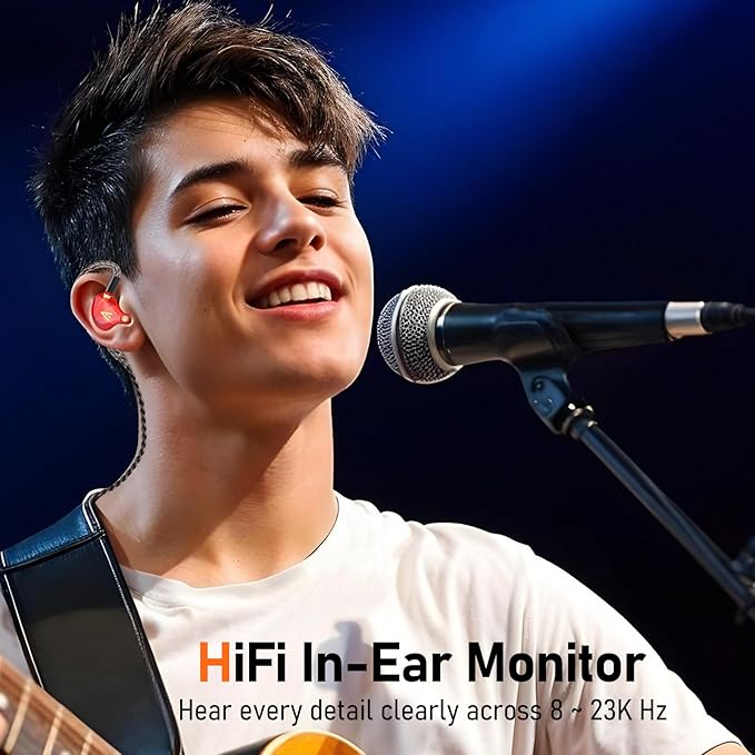 Vibes 202 Wired Earbuds - HiFi in Ear Monitor Headphones – Professional Noise-Isolating Ear Buds - Clear Sound, Deep Bass & Comfort-Fit IEM Earphones - MMCX to 3.5mm, Silver Plated Cord, Carrying Case