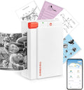 ORGBRO Sticker Printer Machine, X3 Mini Printer Print Pods Portable Thermal Inkless Sticker Maker, 3-Inch 300 DPI Bluetooth Pocket Printers for Smartphones, Notes, Journal, Photos, DIY, Kids Gift