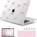 May Chen for MacBook Pro 13 inch Case 2022 2021 2020 Release A2338 M2 M1 A2289 A2251, Plastic Crystal Hard Shell Case Cover for MacBook Pro 13 inch Touch Bar Fits Touch ID, Star Bows