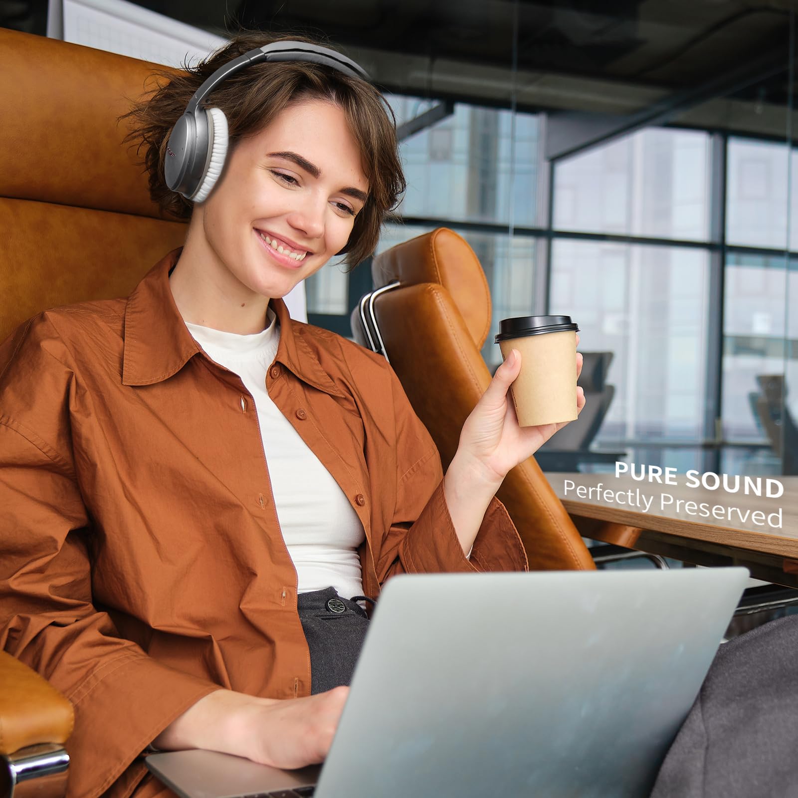 Chaliashi Ear Pads for Bose QC35: Durable Comfortable Noise Cancellation Replacement Cushion Earpads for Bose Quitecomfort 35 QC35 QC35 ii Headphones with Good Audio Quality