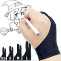 Drawing Glove, Artist Glove for Drawing Tablet iPad, Digital Art Palm Rejection Glove, Good for Left and Right Hand – L, 2 Pack