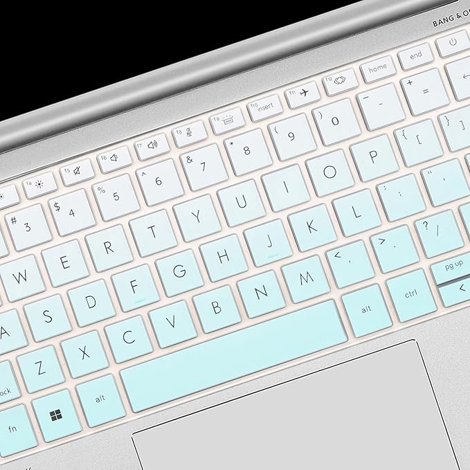 Keyboard Cover for HP EliteBook 830 835 840 845 1040 G9 G10 2023 2022 13.3 14 inch Laptop Accessories Keyboard Protective Skin (Not fit 840 845 1040 G8 G7 G6 G5 G4 G3)-OmbreMint