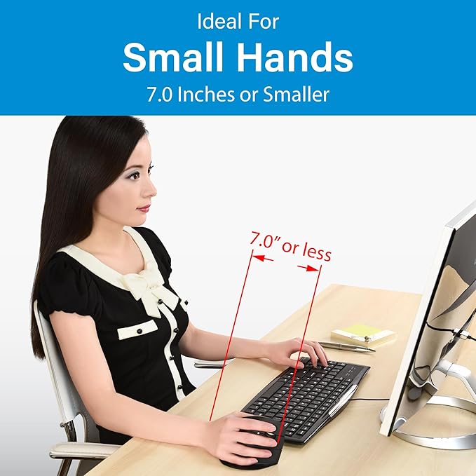 Evoluent – Inventor of The Vertical Mouse – VM4SW Ergonomic Vertical Mouse Right Hand Small Wireless USB, Sculpted for Comfort, Reduces Wrist Strain, Adjustable Speed, Customizable Buttons in Windows