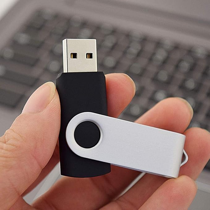 Aiibe Wholesale Bulk Flash Drives 8GB 8G USB Flash Drive 50 Pack 8GB USB 2.0 Thumb Drives, Black