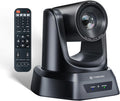 PTZ Camera 20X Optical Zoom HDMI IP Live Streaming SDI USB3.0 1080P 60fps PoE Supports for Church Services Worship Education Video Conference with OBS vMix Wirecast Zoom YouTube and More