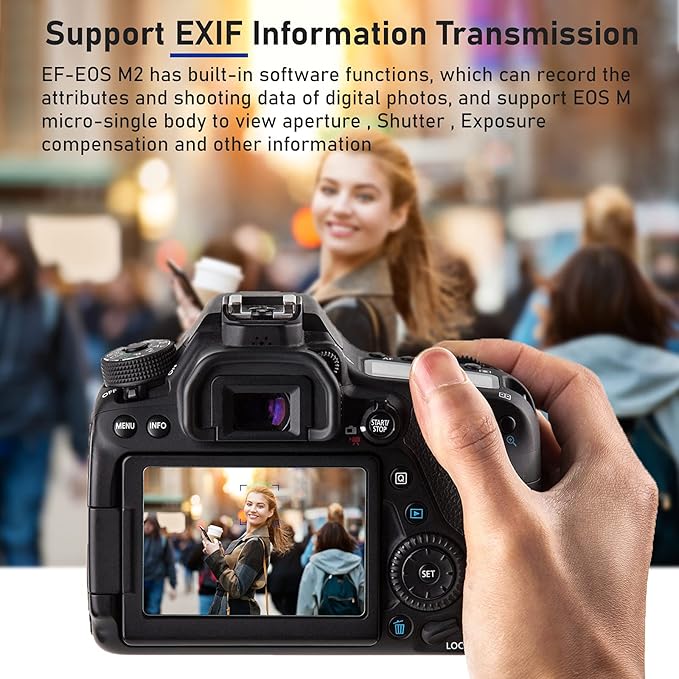 VILTROX EF-M2 Pro Lens Adapter 0.71x Auto Focus EF Lens to M4/3 Mount Adapter Compatible with Canon EF Lens to M4/3 Mount Camera GH4 GH5 GF8 GF9 GX8 GX85 G6 G7 E-M5 E-M10 E-PL7 E-PL8 E-P5 Pen-F