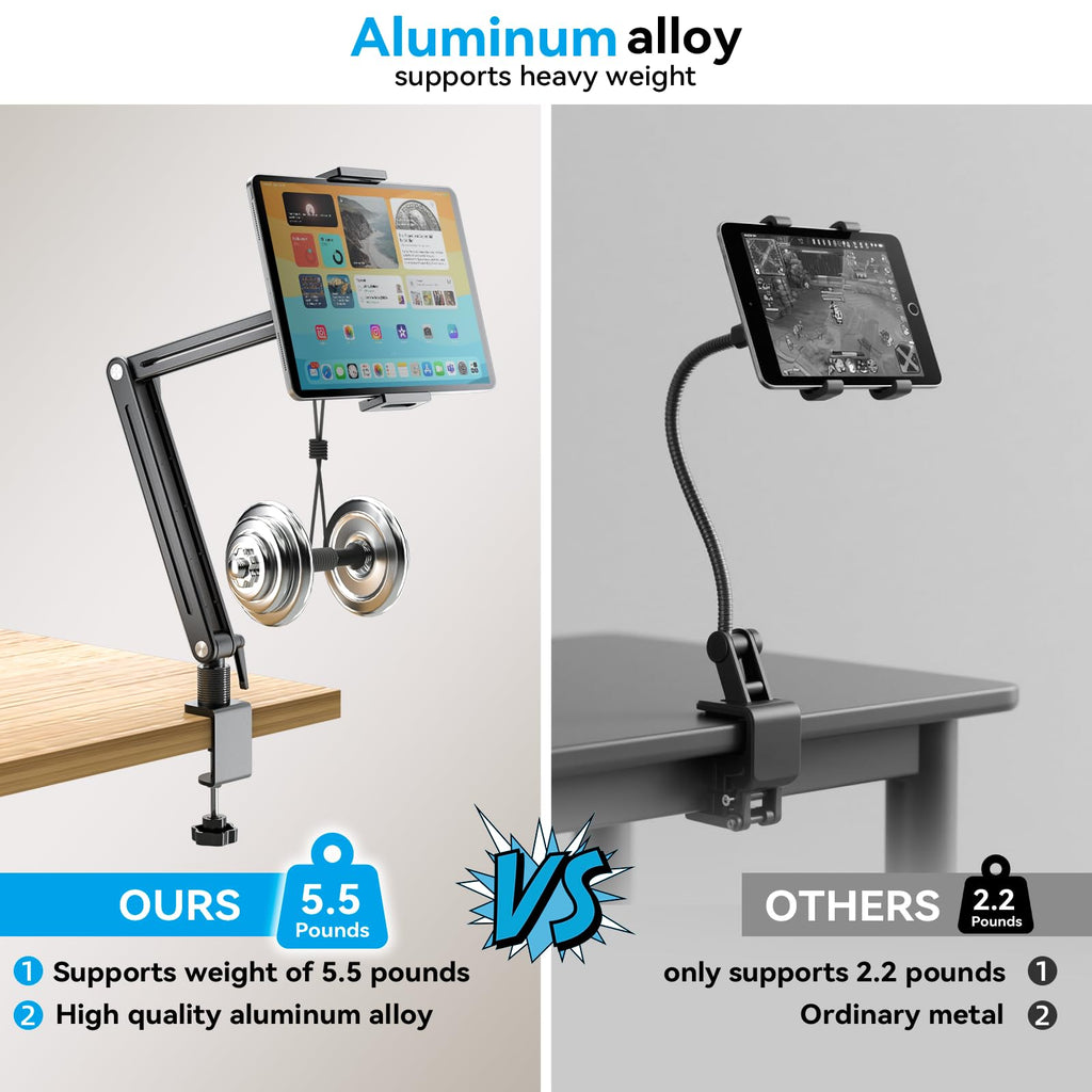 Jakeko 15.6 Portable Monitor Stand Tablet Arm Mount Holder Built-in Wrench