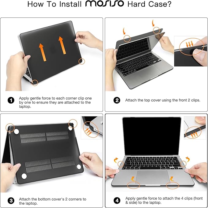MOSISO Compatible with MacBook Air 13 inch Case 2025 2024 2023 2022 M4 A3240 M3 A3113 M2 A2681, Plastic Hard Shell&Keyboard Cover&Screen Film&Type C for MacBook Air 13.6 inch Case, Navy Blue