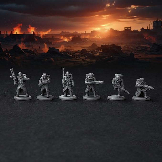 AUSPDICE RPG Terrain AF695 Trench Set – Modular Defensive Position for DND Map Layouts, Wargame Accessories, Dungeon Walls, and 28mm–32mm Miniature Tabletop RPG Games