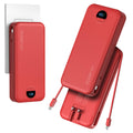 20000mAh Ultra Portable Charger Power Bank with inBuilt Cables&AC Wall Plug