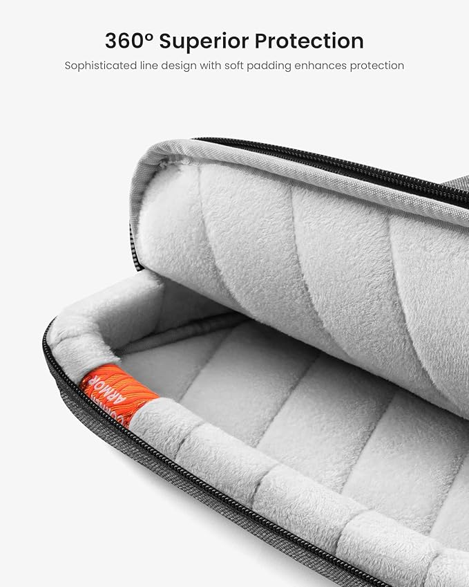 tomtoc 360 Protective Laptop Sleeve for 14-inch MacBook Pro M4/M3/M2/M1 Pro/Max A2918 A2992 A2779 A2442 2024-2021, 13.5-14.4 Inch Surface Laptop 6/5/Studio 2/1, Water-Resistant Carrying Case