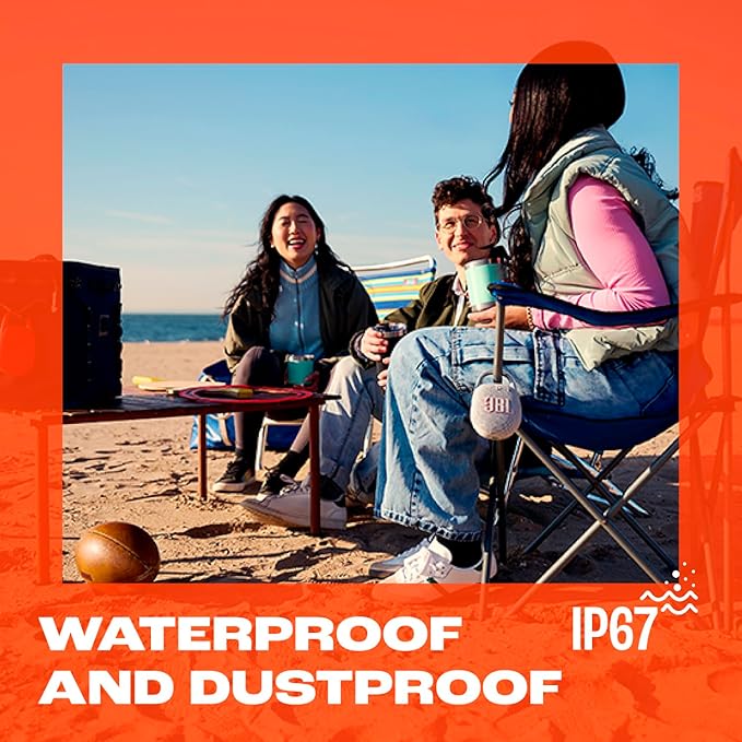 JBL Clip 5 - Ultra-Portable, Waterproof & Dustproof Bluetooth Speaker, Big Pro Sound with Punchy bass, Integrated Carabiner, Up to 12 Hours of Play, Made in Part with Recycled Materials (Pink)