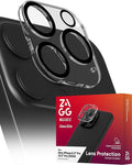 ZAGG Glass Elite Anti-Glare Camera Lens Protector for iPhone 16 Pro Max / 16 Pro - Anti-Reflective Glass, 5X Stronger, Smudge-Free, Eco-Friendly, Easy Installation
