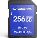 256GB LSU200 SDXC UHS-II Memory Card - up to 300MB/s, C10, U3, V90, 8K, SD Card for Computers, Digital Cameras, Home Theatre Devices, Car Navigation Systems (1 Pack)