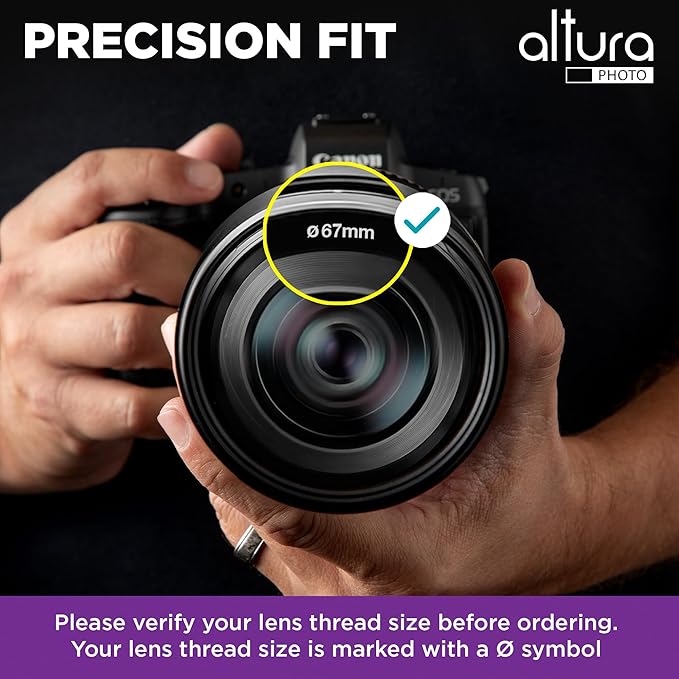 Altura Photo 67mm Lens Filter Kit - Multi-Coated UV Protector, CPL Polarizing and ND Neutral Density Filters + Case for Camera Accessories & Lenses